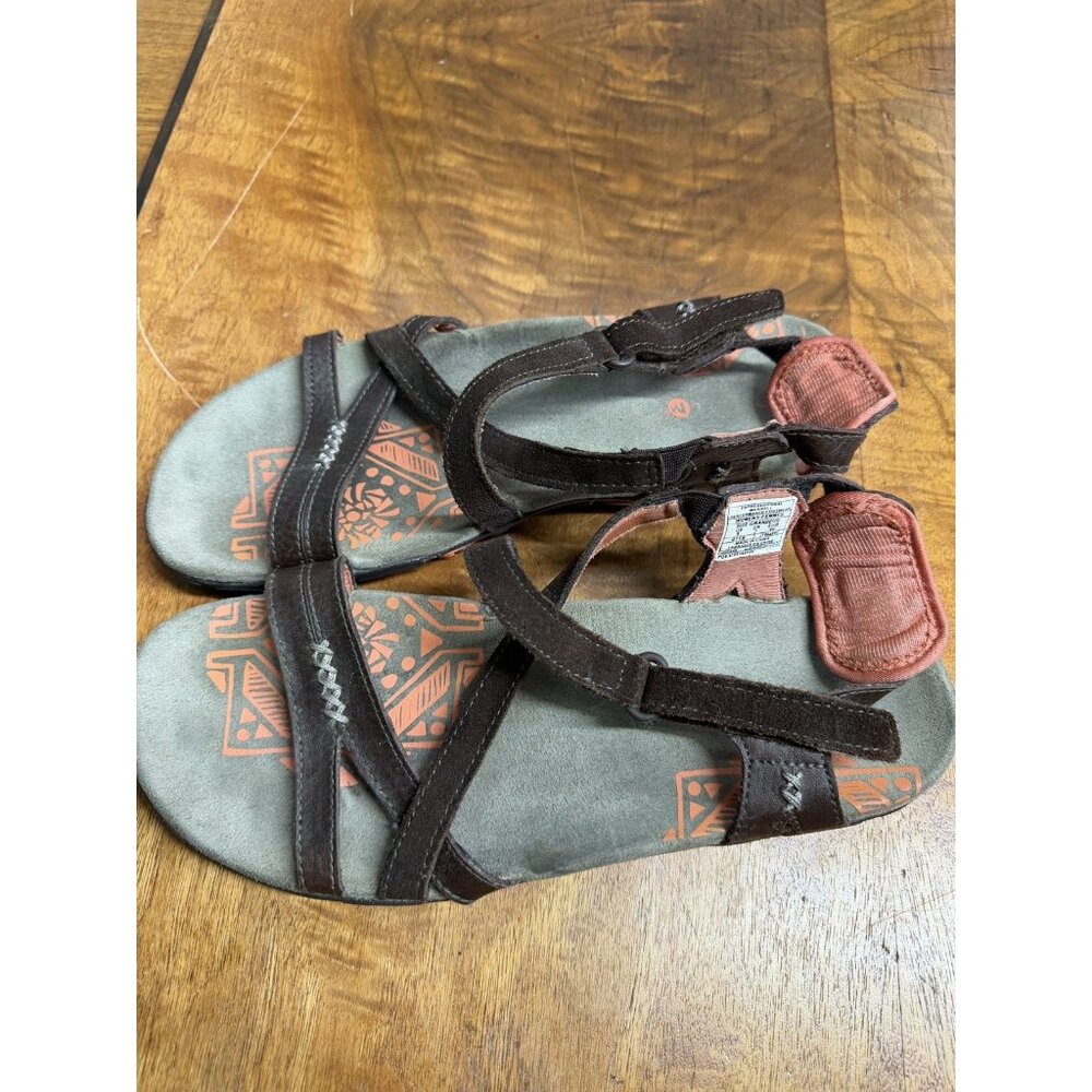 Merrell Women's 9 Sandspur Rose Strappy Sandals Cocoa Coral Outdoor Hiking